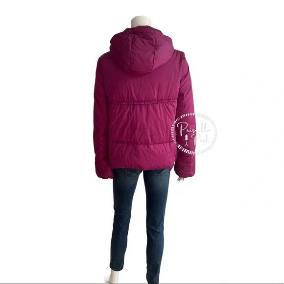 Moncler Magenta 'Amaryllis' Down Puffer Jacket Puffer Coat Fuchsia Pink Purple - Picture 7 of 14
